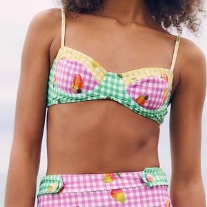 FARM Rio Mix Picnic Bikini Top Size XL
